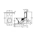 Сливной бачок, Villeroy&Boch, O'Novo, шгв 390*145*410, цвет-альпийский белый