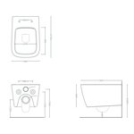 Унитаз, Artceram, A16, подвесной, шгв 360*520*290, Saniglaze, цвет-белый