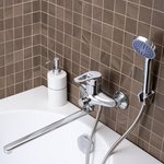 Смеситель для ванны с душем РМС SL52-006E-3 универсальный Хром