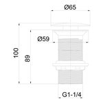 Донный клапан, , для раковин, без перелива, 1 1/4", цвет-золото матовое Splendy AA3071NORMGM
