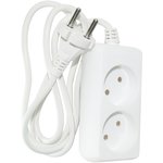 Удлинитель U-2g-3m-c с 2 евророзетками (б/з) 3м, SIMPLE POWER  Jilion 9534022
