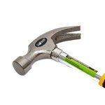 Молоток-гвоздодер 450 г, металлическая 2к рукоятка, Pobedit Pobedit 2533545