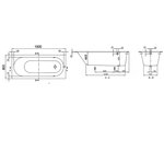 Ванна, Villeroy&Boch, Oberon, шгв 1800*800*470, цвет-белый