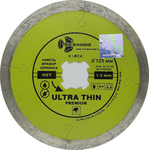 Диск алмазный отрезной 125*22,23 Сплошной ультратонкий hot press Trio-Diamond UTWX502