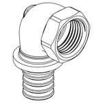 Угольник-переходник с внутренней резьбой  16-Rp 3/4 RX(ЗАМЕНА НА 14563541001)