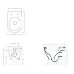 Унитаз, Artceram, Ten, подвесной, шгв 360*520*310, цвет-белый