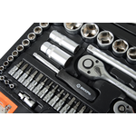 Набор инструментов, 1/2" , 1/4" , CrV, пластиковый кейс 82 предмета Вихрь 73/6/7/3
