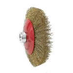 Щетка-крацовка Коническая 125мм/M14, латунированная витая проволока, Pobedit Pobedit 2133225