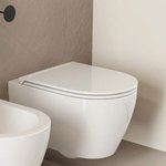 Сиденье для унитаза, , Moon/Glam, шг 360*505, цвет-белый Scarabeo 5535/B