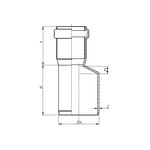 Редукция ПП для внутр. канализации HTR 50/40 мм