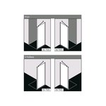 Боковая стенка, Kermi, Raya, шв 900*2000, серебристый глянцевый, цвет стекла-прозрачный