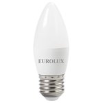 Лампа светодиодная EUROLUX LL-E-C37-6W-230-4K-E27 76/2/10