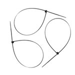 Хомуты нейлоновые черные 400 х 7,6 мм уп.100шт Политех Инструмент Инструмент 3201472