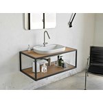 Раковина, Scarabeo Glam шгв 560*390*140 отверстия для смесителя-отсутствуют цвет-белый 1805