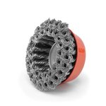 Щетка-крацовка Чашка 100мм/M14, двухрядная, стальная скрученная проволока, Pobedit Pobedit 2128310