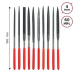 Набор надфилей металлич. 160 мм * ø 4 мм, 10 штук Политех Инструмент Инструмент 2640068