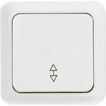 Выключатель одноклавишный проходной О/У. белый Jilion 9533402