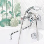 Смеситель  для ванны с душем BOOU BA5333-3-B723-C018 двуручковый Латунь