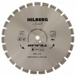 Диск алмазный отрезной 450*25,4*12 Hilberg Hard Materials Лазер асфальт Hilberg HM310