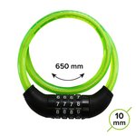 Замок тросовый КОДОВЫЙ, d-10мм, L-650 мм, Pobedit Pobedit 8108106