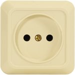 Розетка 1 гнездо (б/з) О/У. бежевый Jilion 9533427