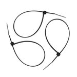 Хомуты нейлоновые черные 250 х 4,8 мм уп.100шт Политех Инструмент Инструмент 3201434