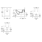 Биде, Villeroy&Boch, Venticello, подвесной, шгв 375*560*285, цвет-альпийский белый
