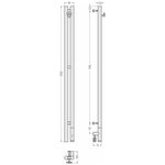 Полотенцесушитель, , Нюанс 3.0, шгв 85*105*1200, справа, МЭМ, цвет-сталь Сунержа 00-5843-1253