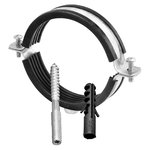 RU-HT Хомут трубный металлический HUMALT  М8 (25-28) 3/4" с гайкой,шпилькой-шурупом и дюбелем