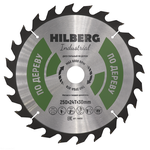 Диск пильный Hilberg Industrial Дерево 250*30*24Т Hilberg HW250