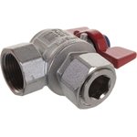 Кран шаровой IVANCI- Superior угловой с накидной гайкой,  ручка-бабочка, вн.-вн. рез.3/4"