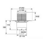 Трап, TECE, Drainpoint S 130, шд 252*252, нержавеющая полированная сталь