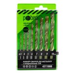 Набор сверл по металлу 8 шт(3;4;5;6;7;8;9;10 мм) с покрытием Pobedit 4511080