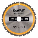 Пильный диск DEWALT CONSTRUCTION DT1952 216/30 мм. DT1952-QZ