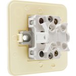 Выключатель двухклавишный О/У. бежевый Jilion 9533413