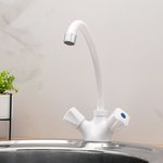 Смеситель для кухни РМС PL4-271F Высокопрочный пластик Белый