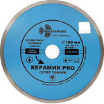 Диск алмазный отрезной 180*25,4 Сплошной Керамик PRO супер тонкий Trio-Diamond 370182