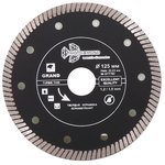 Диск алмазный отрезной 125*22,23 Турбо ультратонкий серия Grand hot press Trio-Diamond GTT702