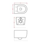 Унитаз, Artceram, Monet, подвесной, шг 360*520, цвет-белый