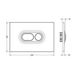Клавиша смыва, Artceram Atelier для унитаза шгв 245*15*163 цвет-черный матовый 70200017