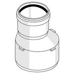(11213941002) Переходник RAUPIANO Dn 110/50 REHAU 11213941001