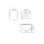 Унитаз, , File 2.0, подвесной, шгв 370*530*370, цвет-Grigio Oliva Artceram FLV004 15 00