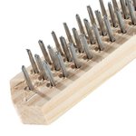 Щетка металлическая 3-рядная, деревянный корпус, Политех Политех Инструмент Инструмент 2120003