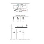 Раковина, Globo, FORTY3, шгв 350*350*160, отверстия для смесителя-отсутствуют, CERASLIDE, BATAFORM, цвет-белый