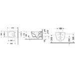 Унитаз, Duravit, ME by Starck, подвесной, шгв 370*570*355, цвет-белый