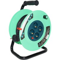 Удлинитель на катушке UK-4g-30m-Z с 4 евророзетками (с/з) 30м POWERED TOOLS Jilion 9535047