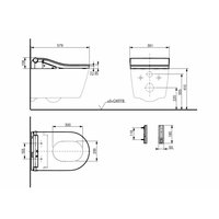 Сиденье для унитаза с функцией биде, TOTO, Washlet RW, шгв 391*579*108, цвет-белый (ПРОДАЕТСЯ ТОЛЬКО В КОМПЛЕКТЕ С ОСНОВНЫМ ИЗДЕЛИЕМ)