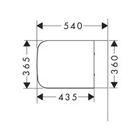 Сиденье для унитаза, , EluPura Original S, шг 365*540, цвет-белый Hansgrohe 60125450