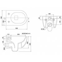 Унитаз, , Moon, подвесной, шгв 360*505*360, BIOKER, цвет-Ardesia Scarabeo 5520/CL 49 BK