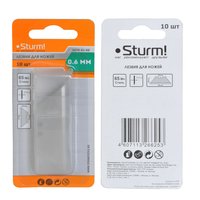 Набор лезвий для ножей, трапецивидные, 10шт Sturm 1076-S1-KE